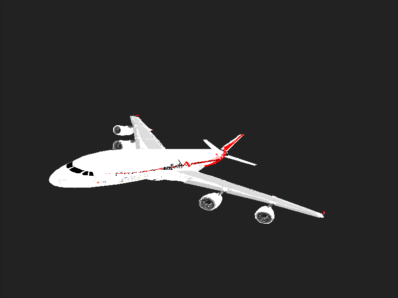 Plane 3d model rendering second attempt